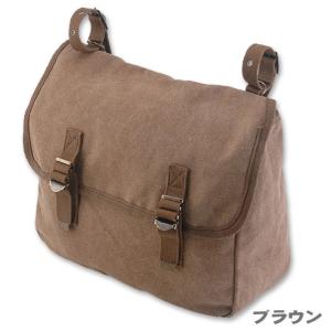 DIN MARKET／ディンマーケット Canvas Saddle Bag（キャンバスサドルバッグ）　カラー：ブラウン