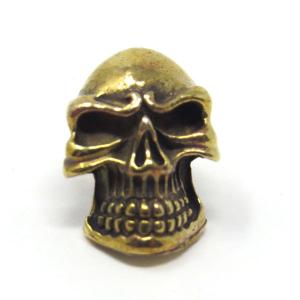 真鍮コンチョ　「スカル小」　BRASS SKULL CONCHO　ねじ式　CNB-07｜motobluezkobe