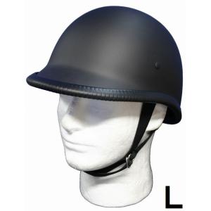 装飾用ハーフヘルメット　タイプ：ジョッキー　HA-03−マットブラック−サイズL｜motobluezkobe