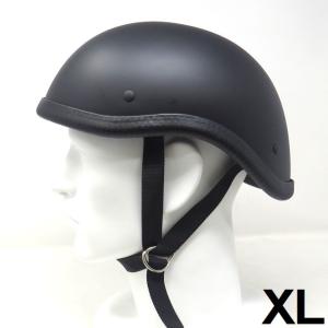 装飾用ハーフヘルメット　タイプ：ダックテール　HA-24−マットブラック−サイズXL｜motobluezkobe