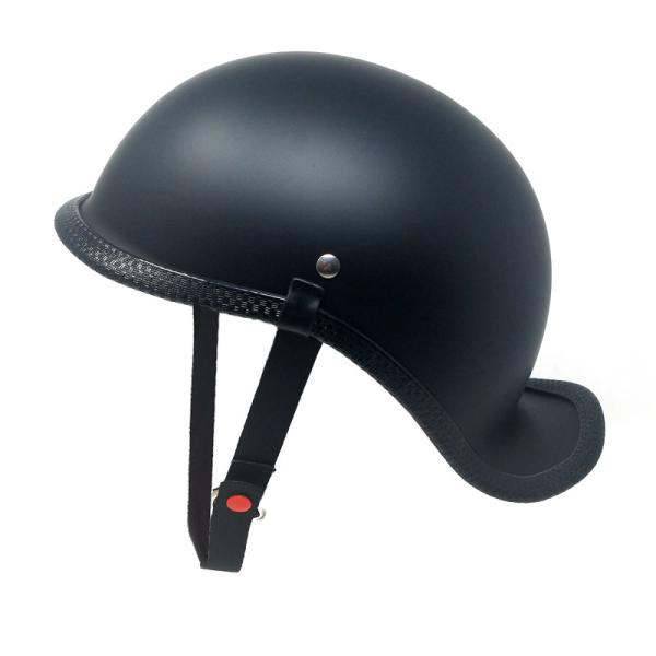 レイドルヘルメット　ハーフヘルメット　 装飾用　Ｉストラップ　マットブラック　