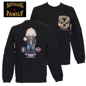 NATIVE GANG FAMILY｜長袖 Tシャツ　NGF45-651　タトゥーベイビーインクジェットロンT｜motobluezkobe