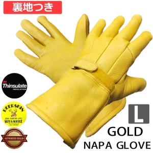 NAPA GLOVE 【820GLDTL】 Lサイズ　鹿革ガントレット/シンサレート冬用グローブ G...