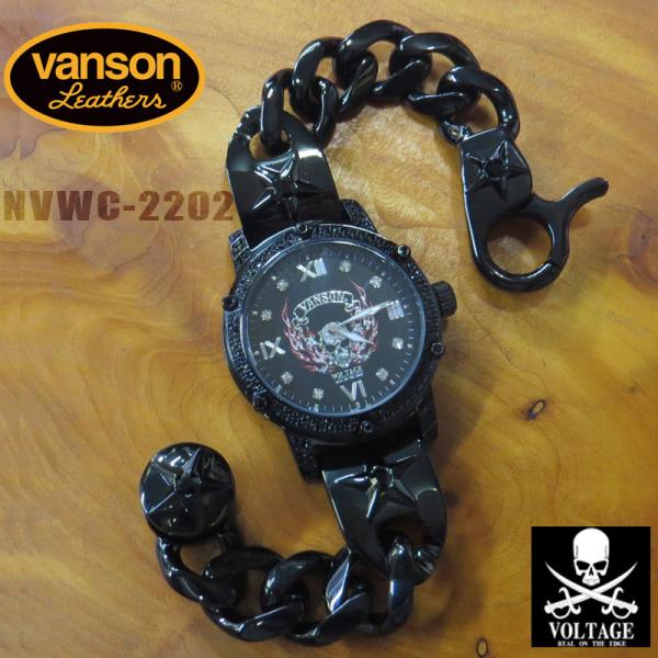【半額】VANSONｘVOLTAGE　バンソンｘヴォルテージ　コラボ ウォッチ  腕時計(M)クォー...