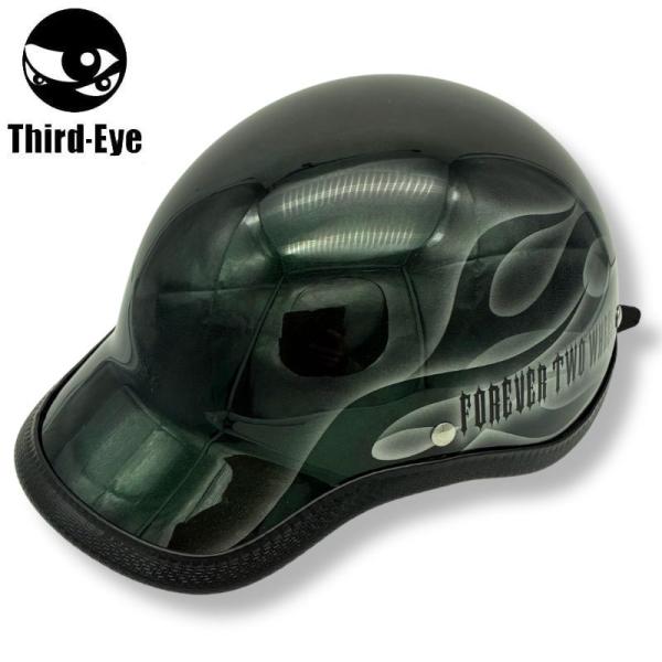 Third-Eye　サードアイ　装飾用 カスタムペイント ハーフヘルメット　タイプ：ビリー　サイズ：...