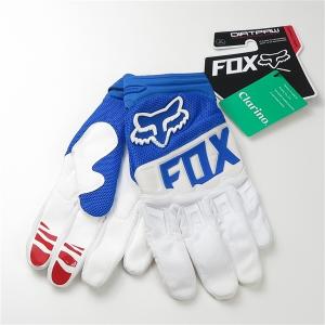 ◇FOX フォックス ダートパウ グローブ レース ブルー