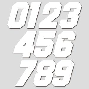 ゼッケンステッカー 3枚セット ブラック/ホワ...の詳細画像2