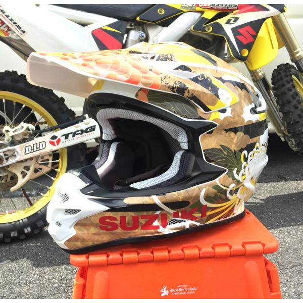 ショウエイ VFX-W VFX-WR アライ V-CROSS4 和柄 オフロードヘルメットデカール（...