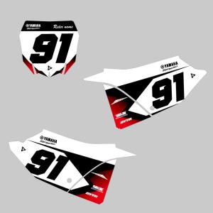 フロントフェンダーデカール ヤマハ YZ125 YZ250 2022 2023 2024 2025