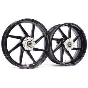 GALESPEED アルミ鍛造ホイール 【TYPE-E】 NINJA400R 11-15/400 14-15/650R 09-16*ABS不可 フロント 350-17グロスブラック カスタム パーツ｜motofellow