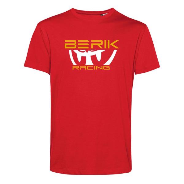 新作 BERIK ベリック プリント Tシャツ オーガニックコットン 237202 RED/ORAN...