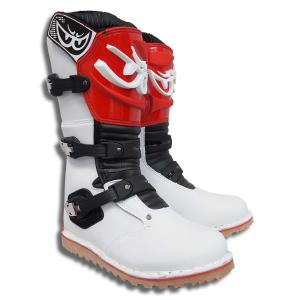 BERIK ベリックトライアルブーツ BOT-1221-BK WHITE/RED 林道