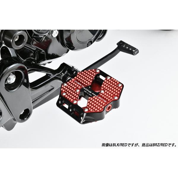OVER オーヴァー フラットペダル ラージ BRZ/RED Monkey125(18-)/DAX1...