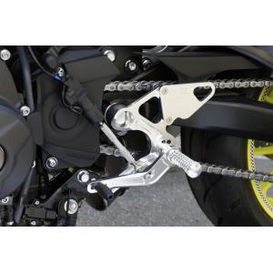 OVER バックステップ 4ポジション シルバー MT-09(17-20)/XSR900(18-21)｜motoism