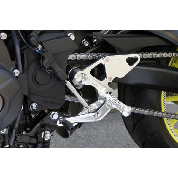 OVER バックステップ 4ポジション シルバー MT-09(17-20)/XSR900(18-21...