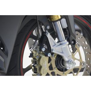 OVER オーヴァー フロントキャリパーサポート ブレンボ40mm/4P用 ブラック CBR250RR(17-19)｜motoism