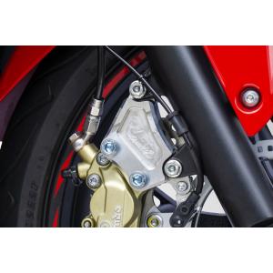 OVER オーヴァー フロントキャリパーサポート ブレンボ40mm/4P用 ブラック CBR400R(16-19)｜motoism