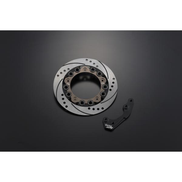 OVER×SUNSTAR ブレーキディスク セミフローティング＆専用キャリパーサポート ブラック G...