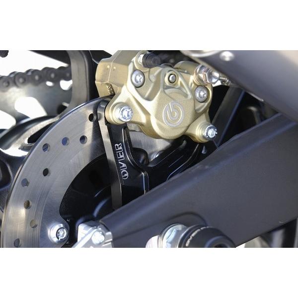 OVER リアキャリパーサポート ブレンボ2P(カニ)用 ブラック YZF-R25・MT-25