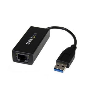 （まとめ）StarTechUSB3.0-Gigabit Ethernet LANアダプタ 10・100・1000Mbps対応 ブラック USB31000S1個〔×2セット〕｜motoji-store