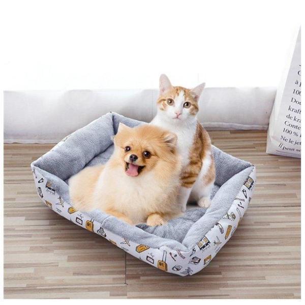 ペットベッド 猫 犬 ベッド マット 寝具 洗える 通年タイプ 暖かい ふかふか 小型犬 かわいい ...