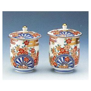 敬老の日の贈り物に好適 有田焼 御所車 夫婦湯のみ : 有田焼や 心器