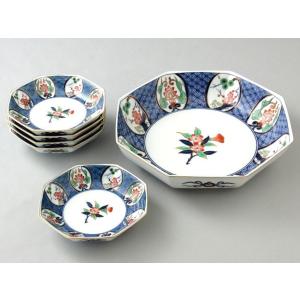 有田焼 古伊万里桜 酒器揃 (徳利×1、盃×5)（木箱入り） : 有田焼や 心