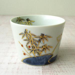 有田焼 染付 古伊万里 花唐草 蕎麦猪口 そば猪口 つゆ入れ 小鉢 湯呑