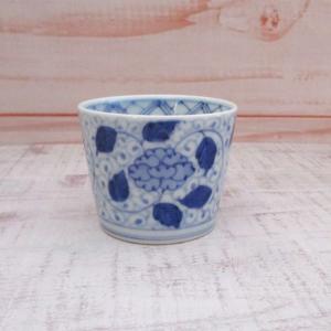 花唐草文 蕎麦猪口 染付 3客 古伊万里 : Visionヤフーショッピング店