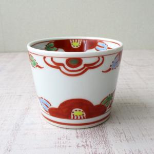 有田焼 染付 古伊万里 花唐草 蕎麦猪口 そば猪口 つゆ入れ 小鉢 湯呑