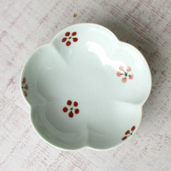 有田焼 皓洋窯 小鉢 錦錆小花ちらし 梅小鉢 取鉢 小皿 取皿 デザート鉢 華やか かわいい シンプ...