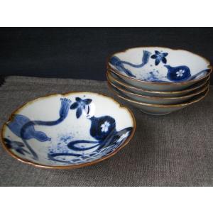 有田焼 古伊万里桜 酒器揃 (徳利×1、盃×5)（木箱入り） : 有田焼や 心