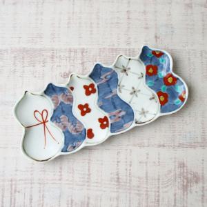 有田焼 幸楽窯 錦銀叩瓢型 盛皿 多用皿 多用鉢 盛鉢 刺身皿 煮つけ お