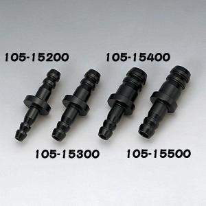 キジマ (KIJIMA) 105-16400 ホース変換ジョイント 5→8mm アルミ製ブラック クリップ付 汎用 旧品番：105-15400｜motokichi