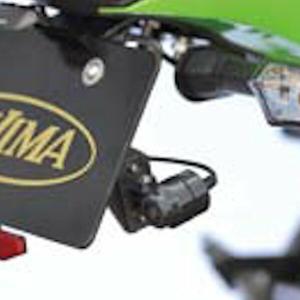 キジマ (KIJIMA) 304-5190 ドライブレコーダー用リアカメラ ナンバーサイドマウントステー ブラック フェンダーレス対応｜motokichi