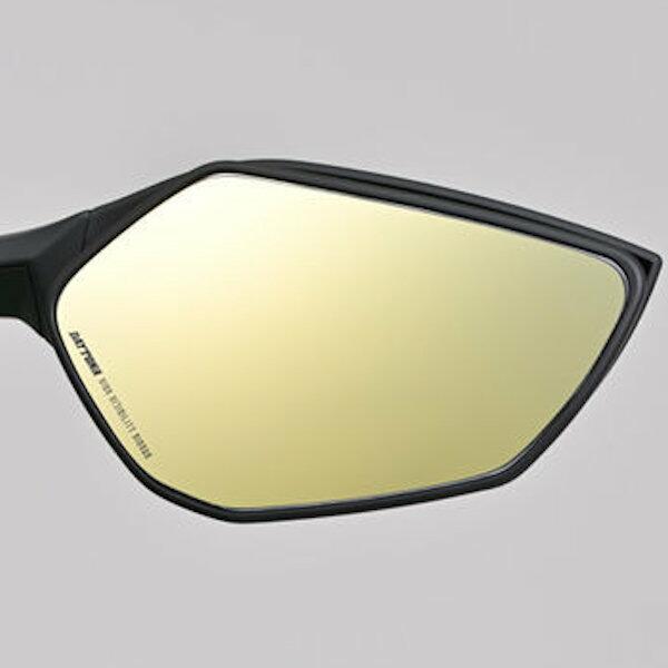 デイトナ DAYTONA 41544 ハイビジ貼り付けタイプミラー KAWASAKI2 ゴールド 新...