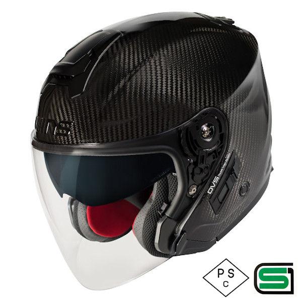 WINS A-FORCE RS JET Type-C インナーシールド付き カーボン ジェットヘルメ...