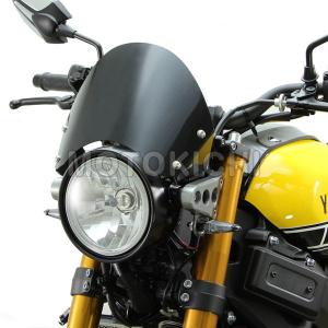 フロントバイザー XSR900 YAMAHA ハリケーン (HURRICANE) HA6109 CAFEスタイル ブラック｜motokichi