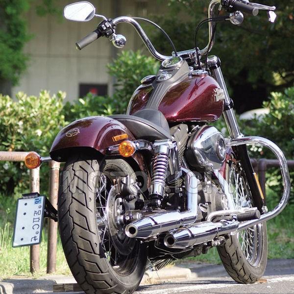 キジマ (KIJIMA) HD-01447 サイドマウントナンバーステー ハーレー ダイナストリート...