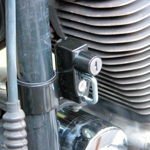 キジマ HD-05147 ヘルメットロック 38φダウンチューブ取付用ブラック