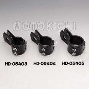 キジマ  HD-05404 3ピースクランプ 1-1/8インチ ブラック ハーレー他汎用 1個売り