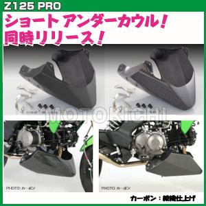 キタコ 630-4030800 KITACO アンダーカウル(ショート) カーボン Kawasaki Z125 Pro チンスポイラー キタコ製マフラー用｜motokichi