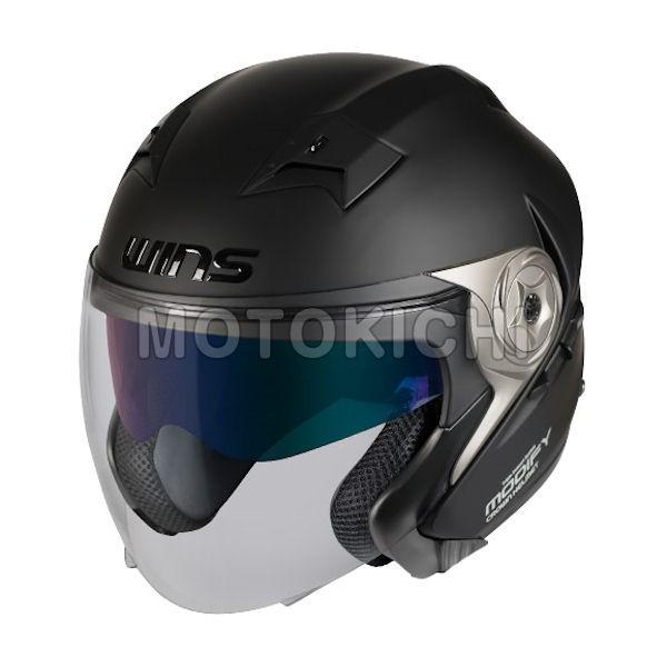 WINS MODIFY X JET モディファイX  マットブラック ジェットヘルメット