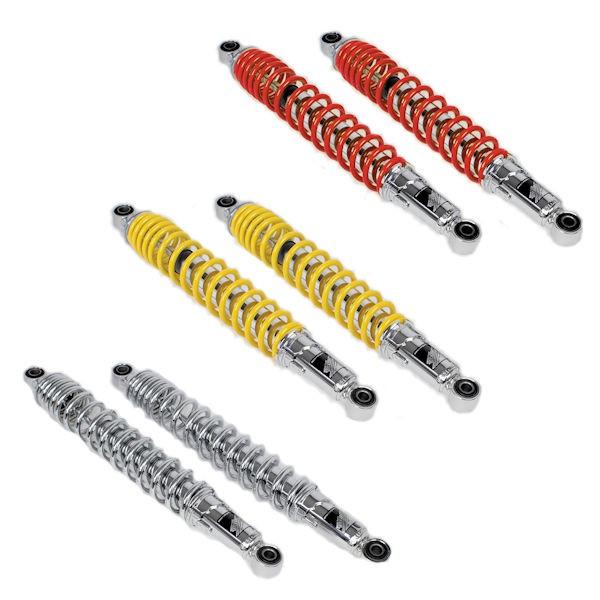 SP武川 タケガワ リアショックアブソーバー 2本 レッド イエロー クロムメッキ 06-04-01...