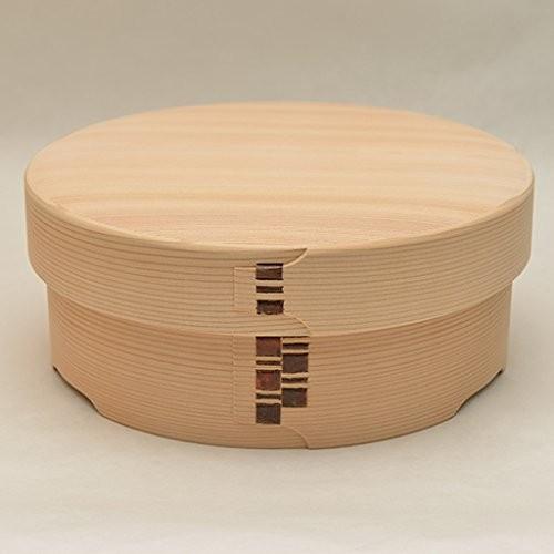 おひつ 3合浅型脚付 栗久 曲げわっぱ 隅丸加工 白木 国産 日本製 お櫃 4人用(1人あたり3/4...