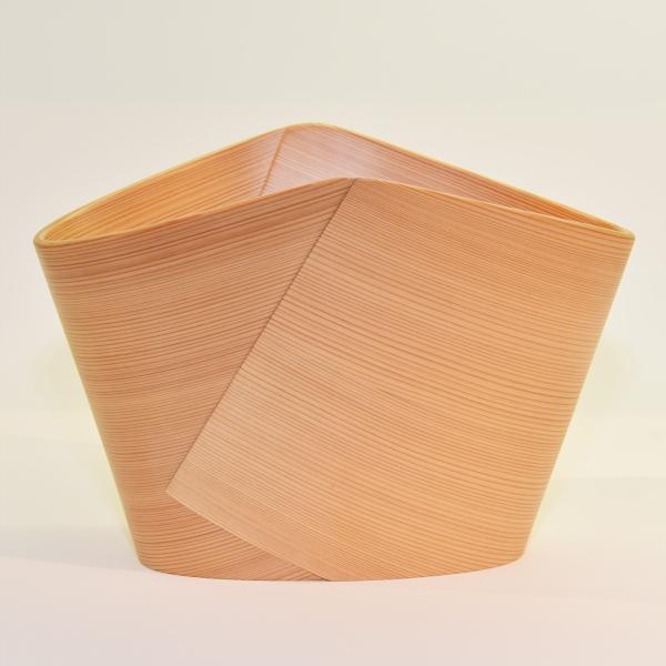 ワインクーラー 大 ワインボトル２本 曲げわっぱ 栗久 天然秋田杉 スタッキング仕様