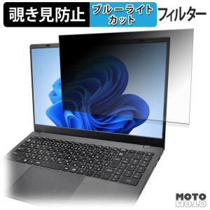 IPASON PS15J 覗き見防止 プライバシーフィルター タブ・粘着シール式 ブルーライトカット フィルム