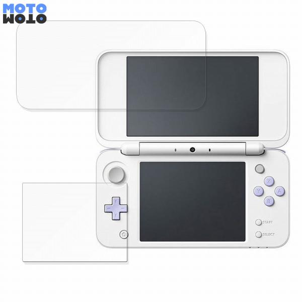 Nintendo Newニンテンドー2DS LL( 上・下画面 ) 向けの フィルム 曲面対応 光沢...