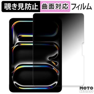 Apple iPad Pro 11インチ M4 2024 向けの 180度 覗き見防止 ブルーライトカット フィルム 曲面対応 アンチグレア 日本製｜motomoto