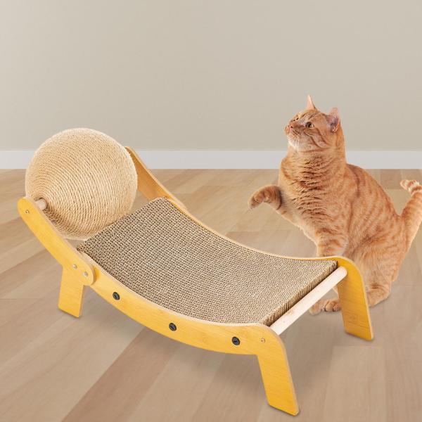 猫スクラッチャー ペット用品 頑丈なペット キャットラウンジ 休息用 屋内猫 子猫 50cmx25c...